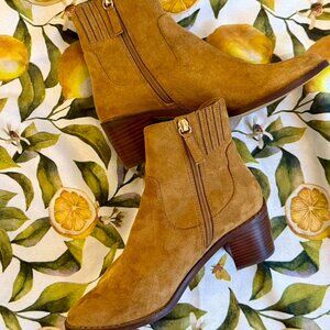 MODERN Faux Suede 'J.Crew' western faux suede boots ~ Golden Brandy #BU522